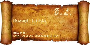 Bezegh Linda névjegykártya